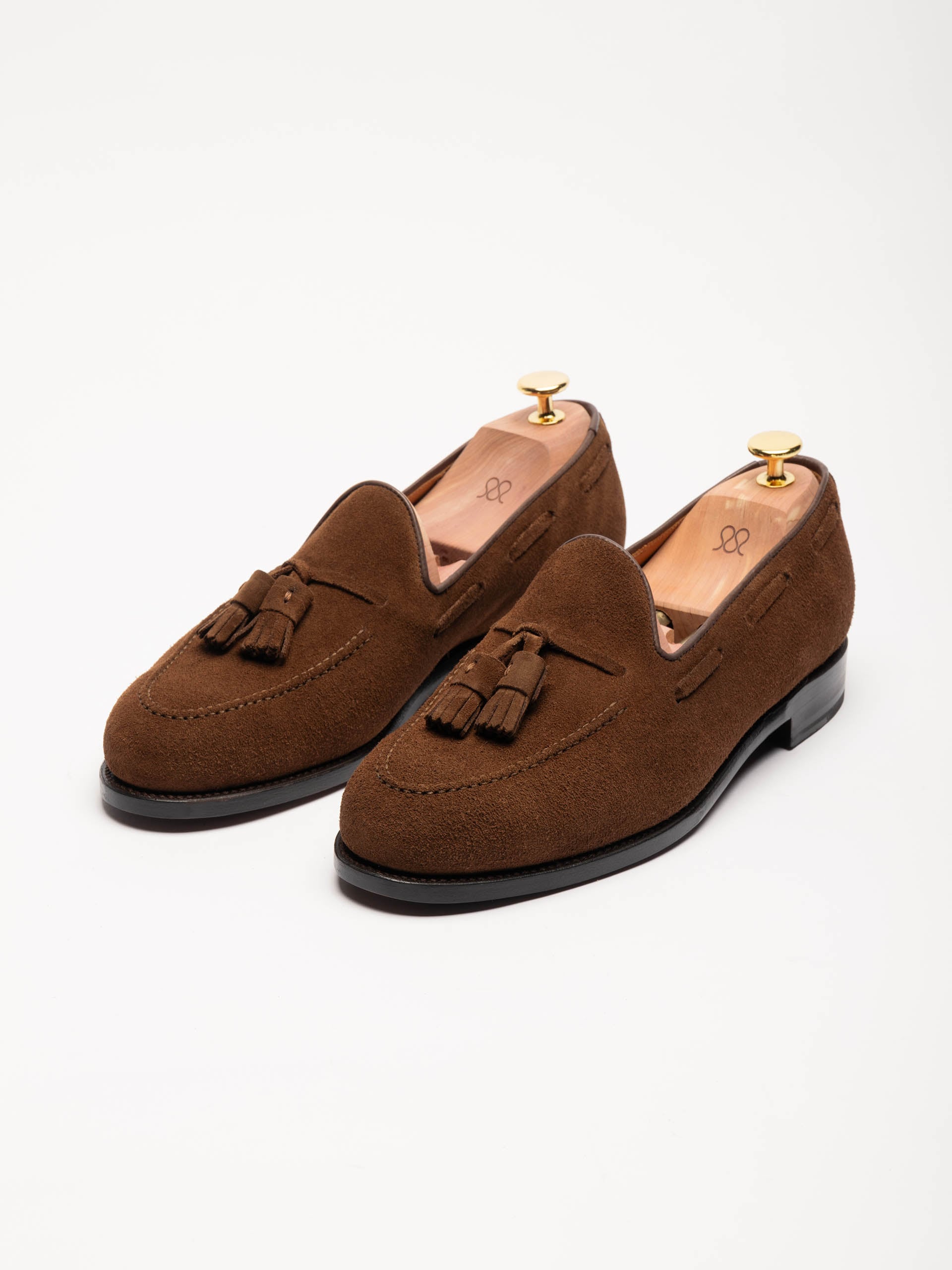 The Tassel Loafer - Medium Brown Suede