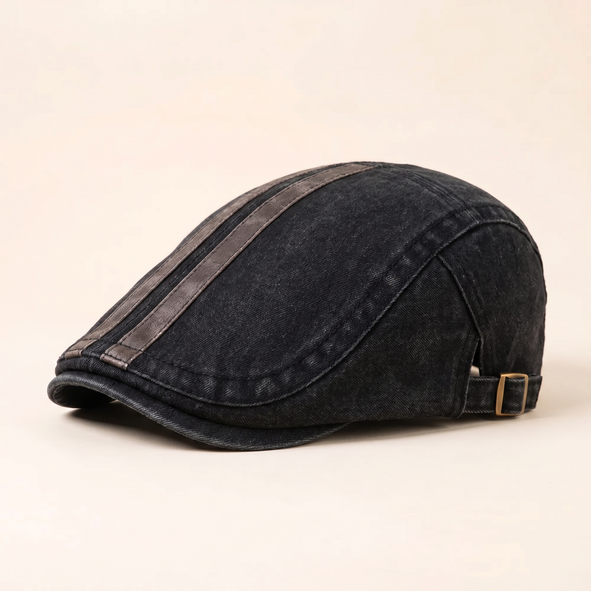 Denim Strip Cap