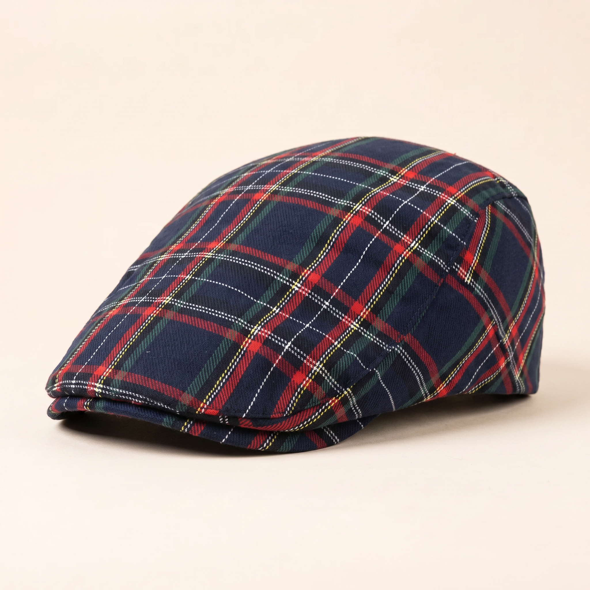 Festive Plaid Cap