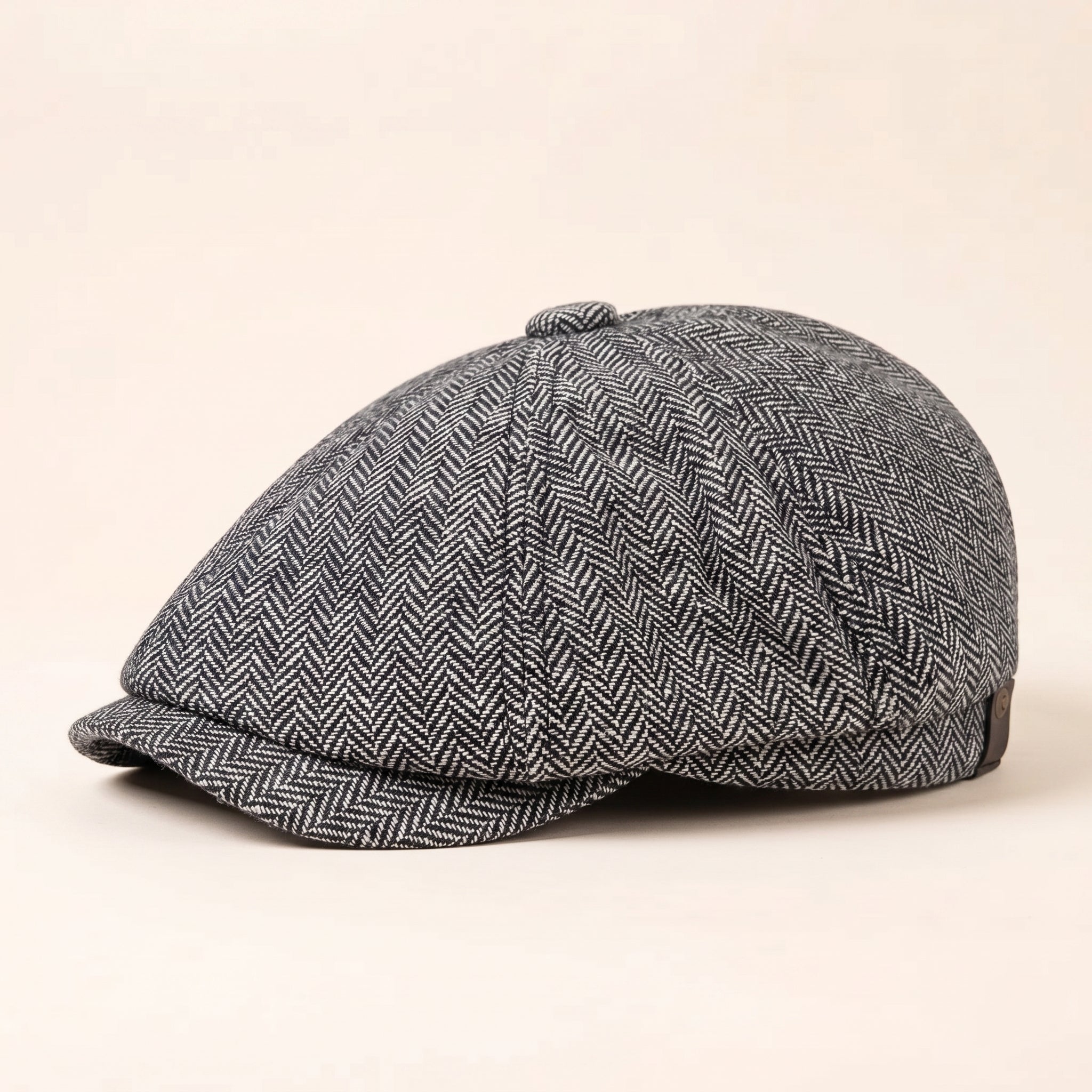Herringbone Wool Cap