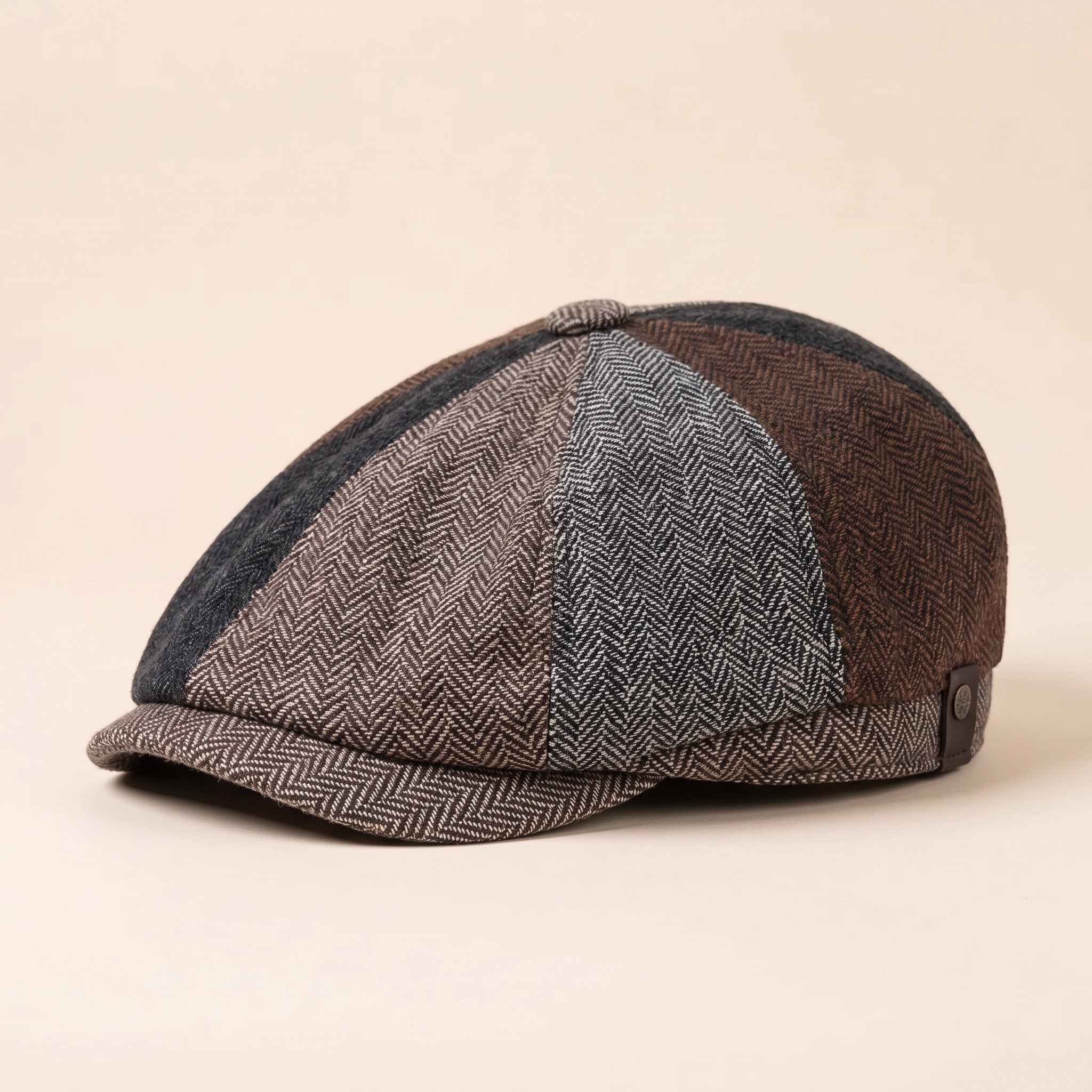 Herringbone Wool Cap