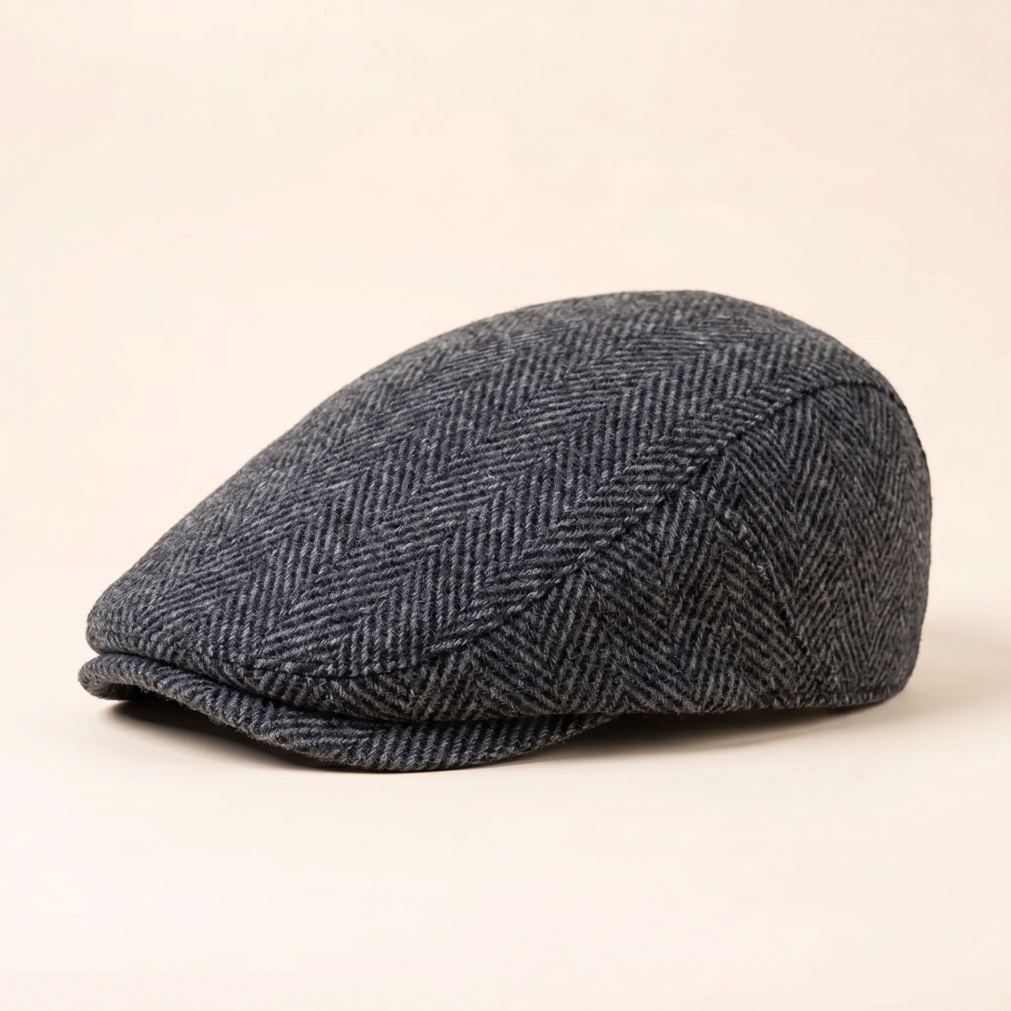 Herringbone Wool Cap
