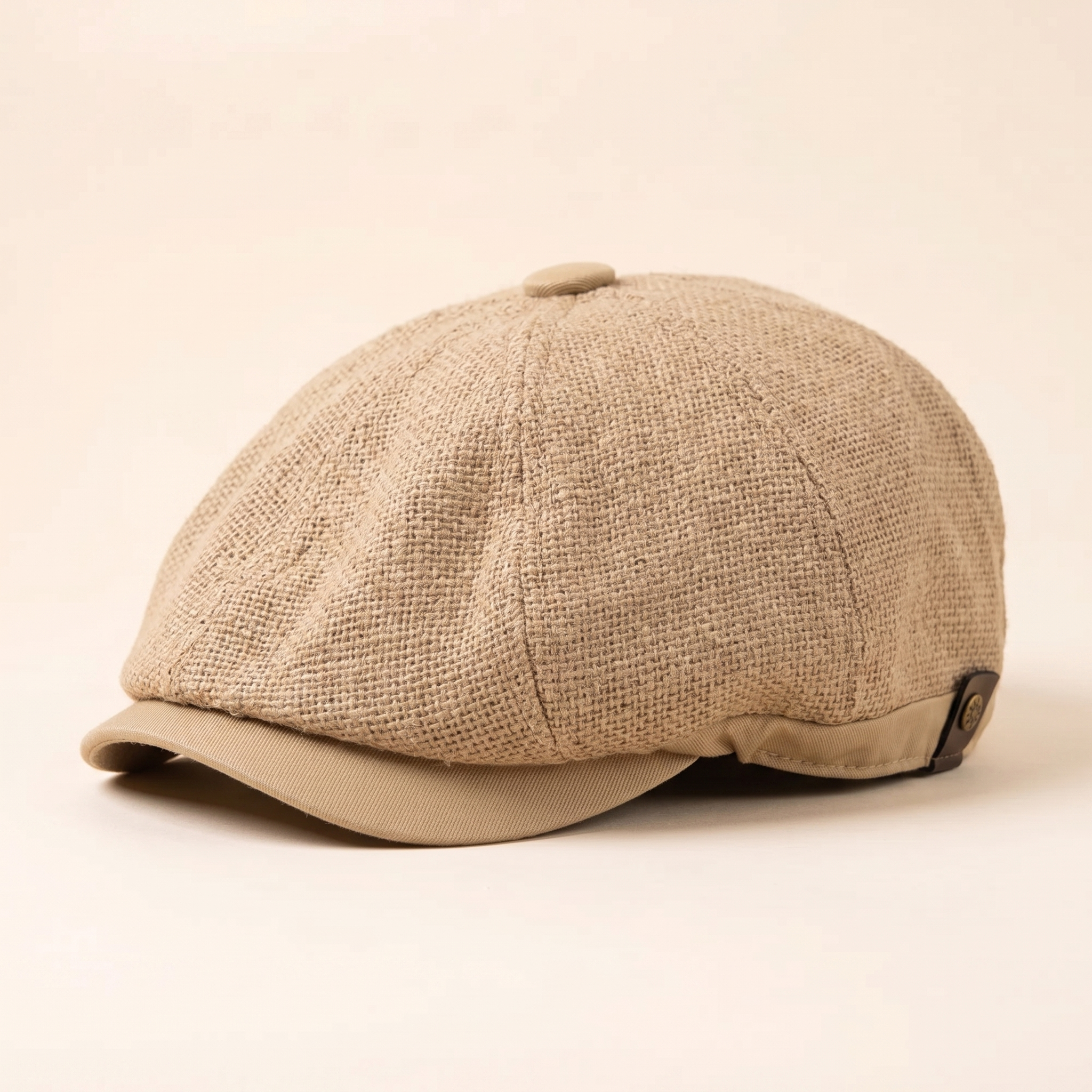 Linen Crown Cap