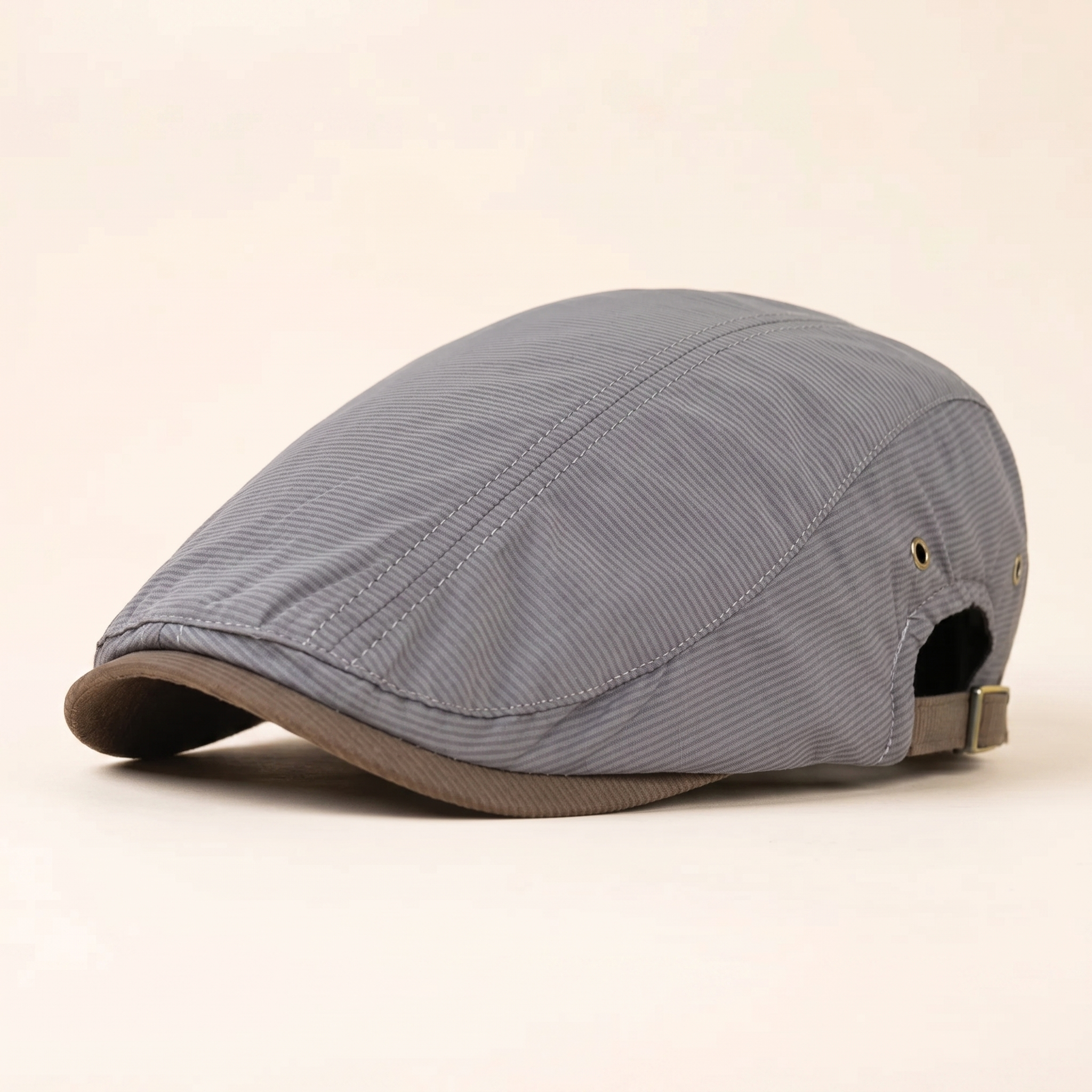 Pinstripe Cotton Cap