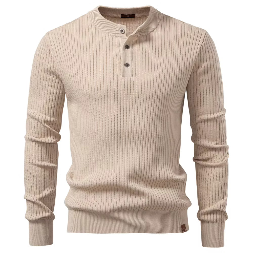 Windsor Ribbed Knit Henley