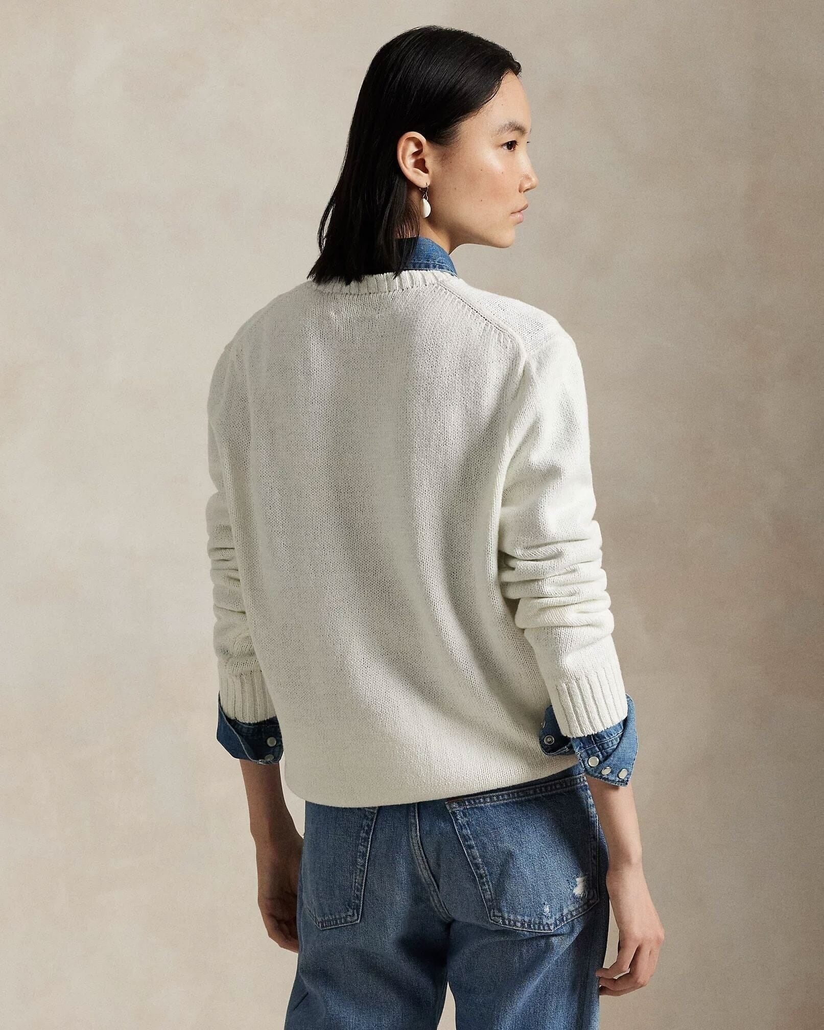 Polo Bear Cotton-Linen Sweater