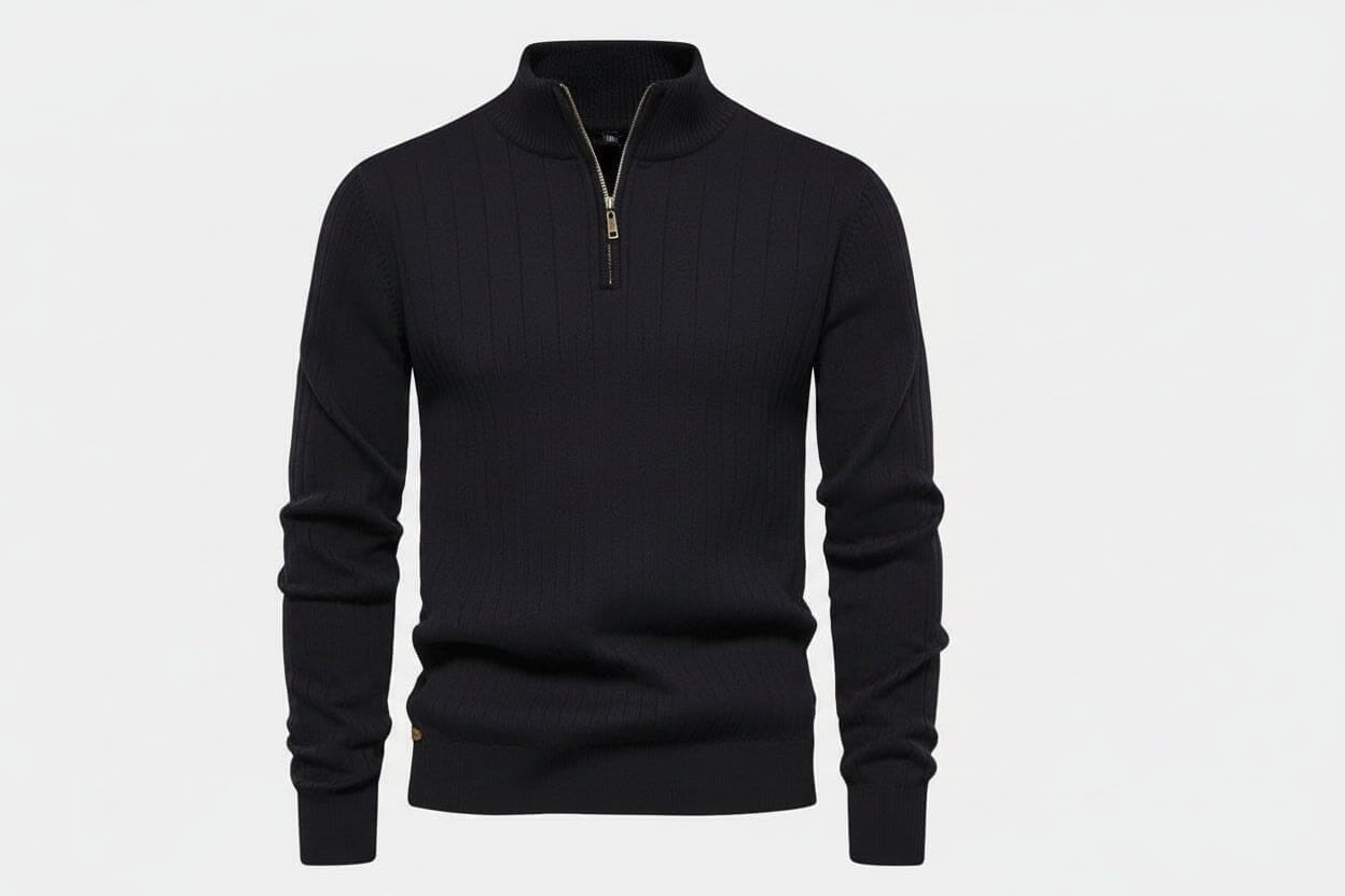 Zip Classic Knit Sweater