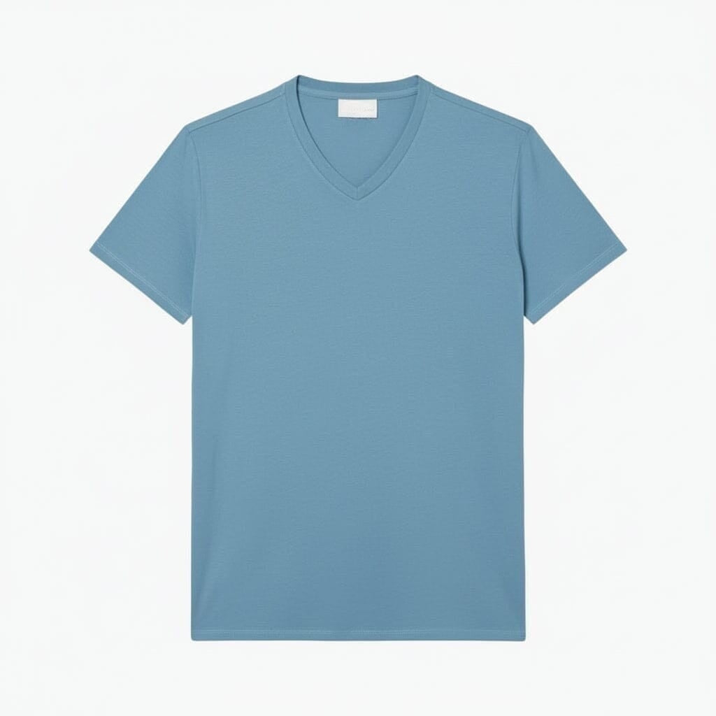 Lightweight Cotton Pima V Neck T-shirt