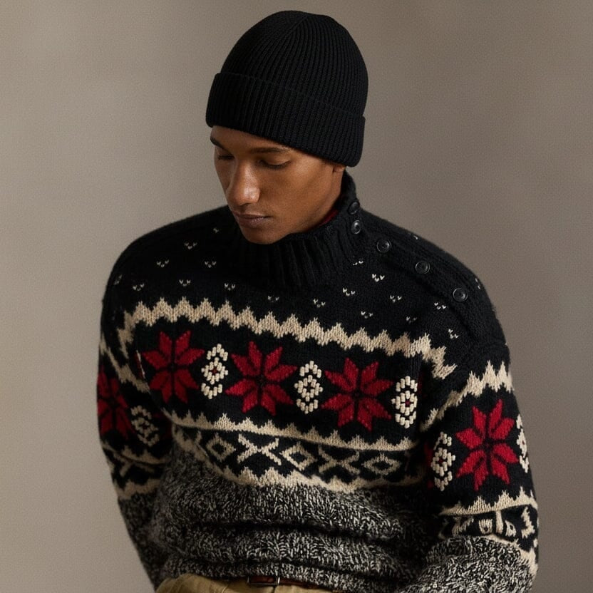 Polo Bear Rib-Knit Beanie
