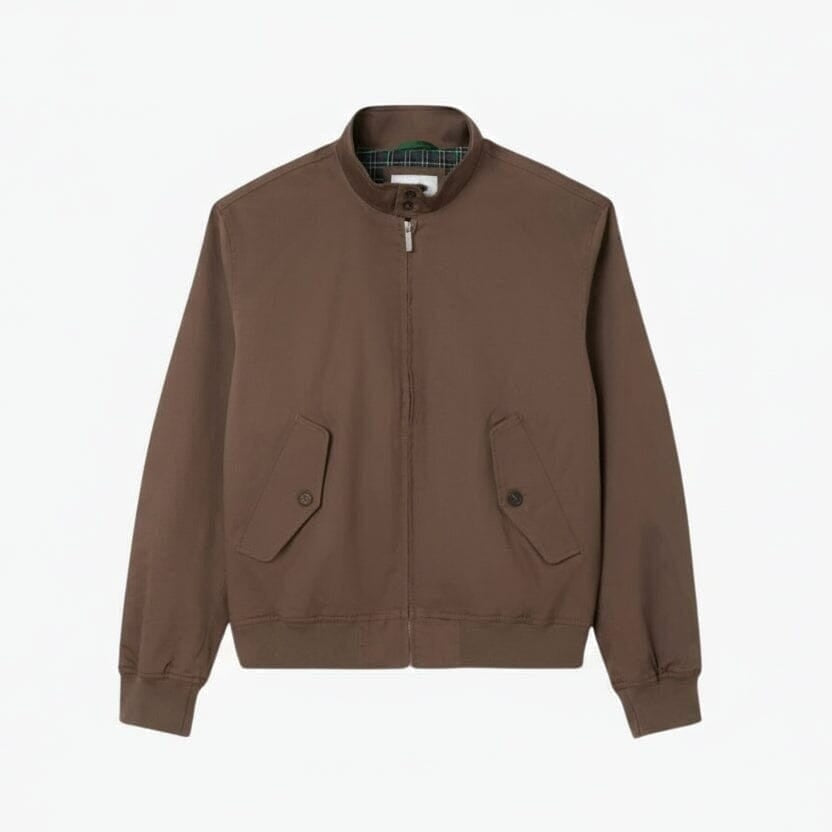 Water-Repellent Twill Harrington Jacket