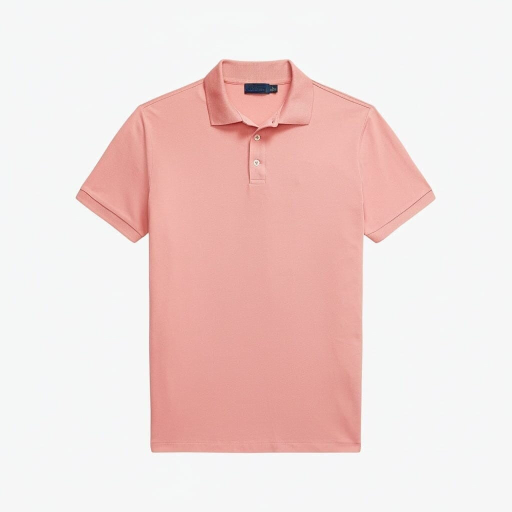 Custom Slim Fit Stretch Mesh Polo Shirt