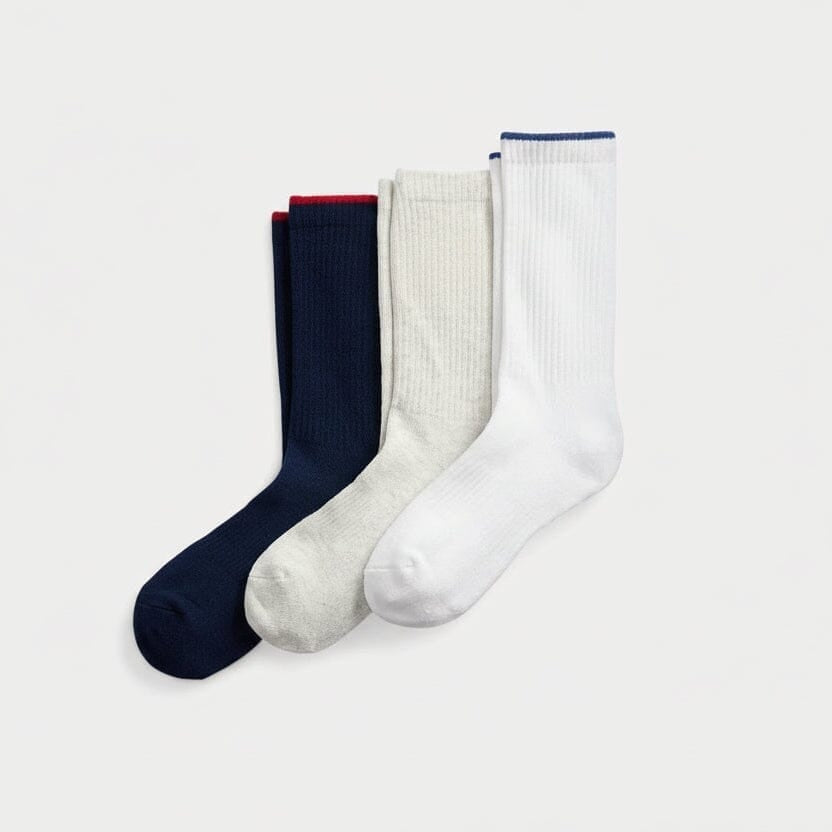 Polo Bear Logo Crew Sock 3-Pack