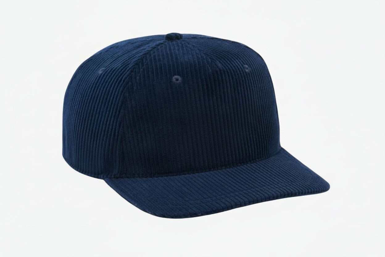 Embroidered Corduroy Golf Cap