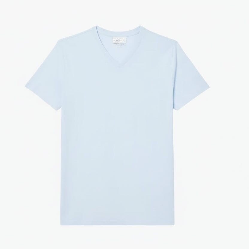 Lightweight Cotton Pima V Neck T-shirt