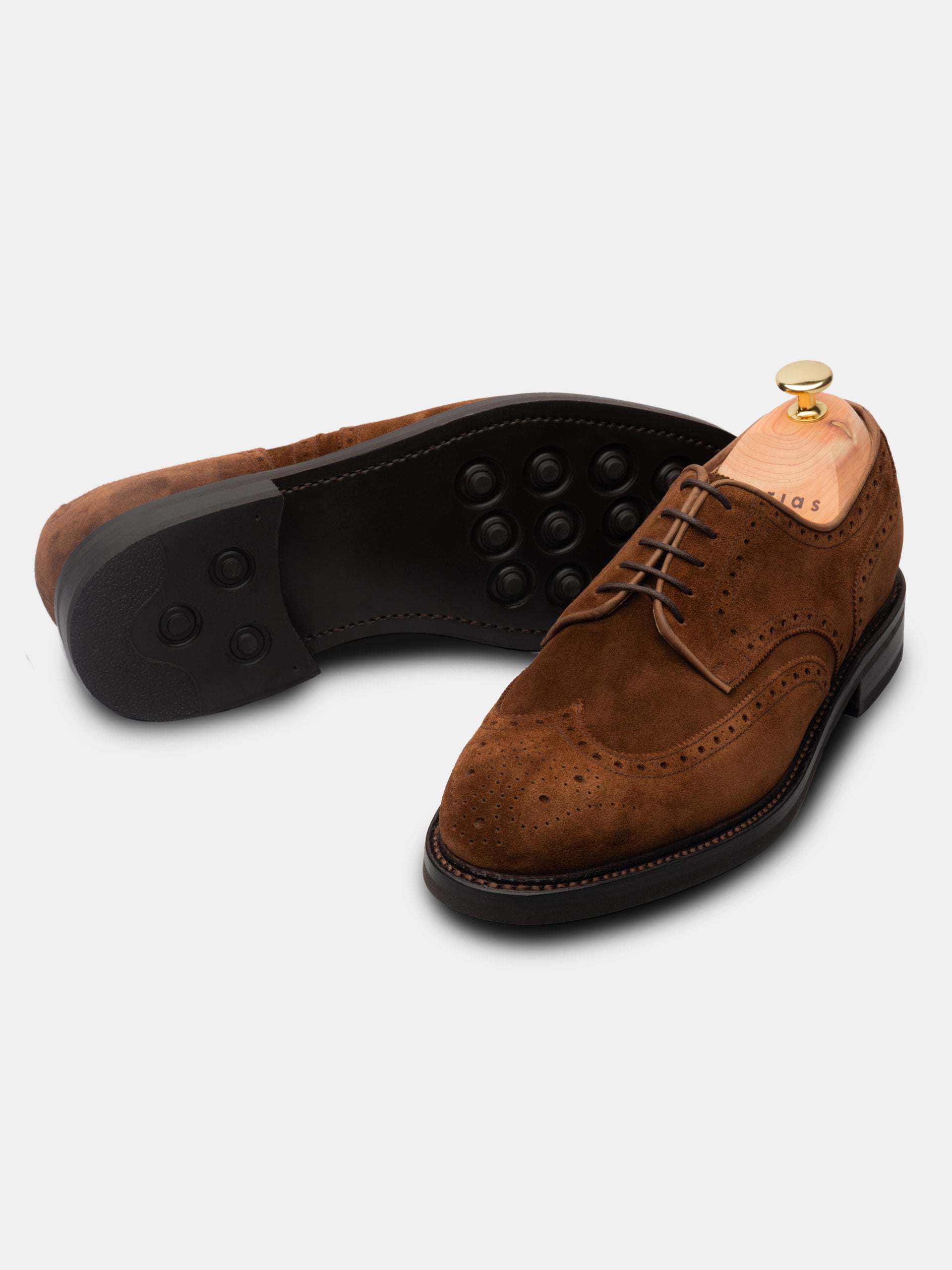 The Derby - Medium Brown Suede