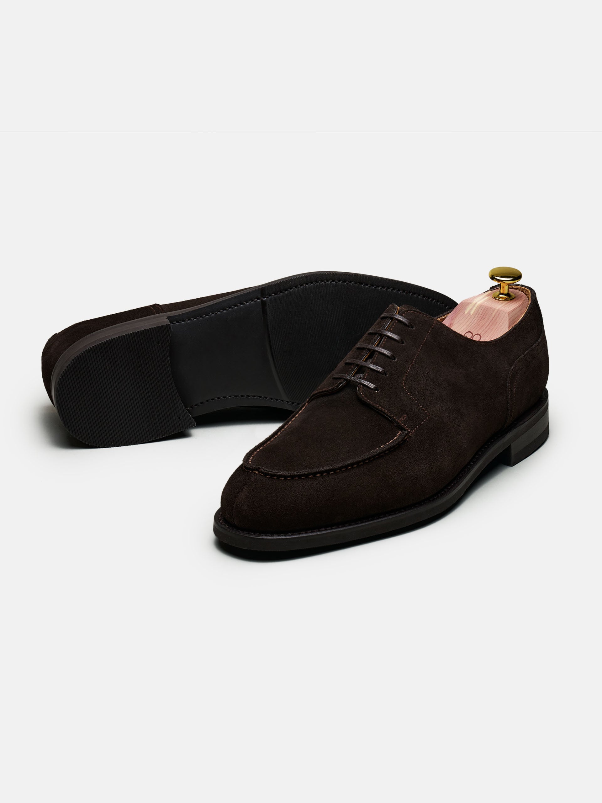 The Split Toe Derby - Brown Suede