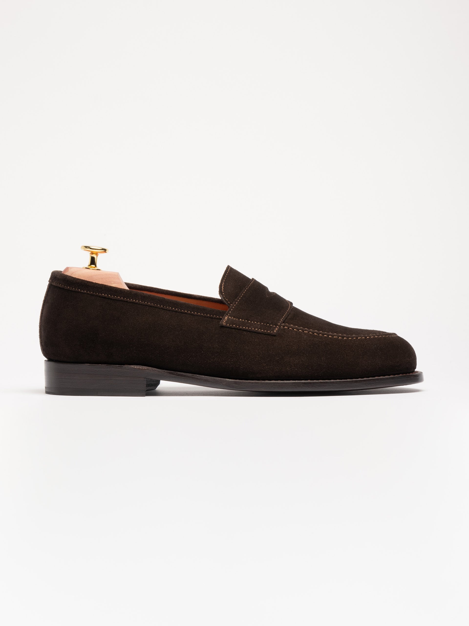 The Penny Loafer - Brown Suede