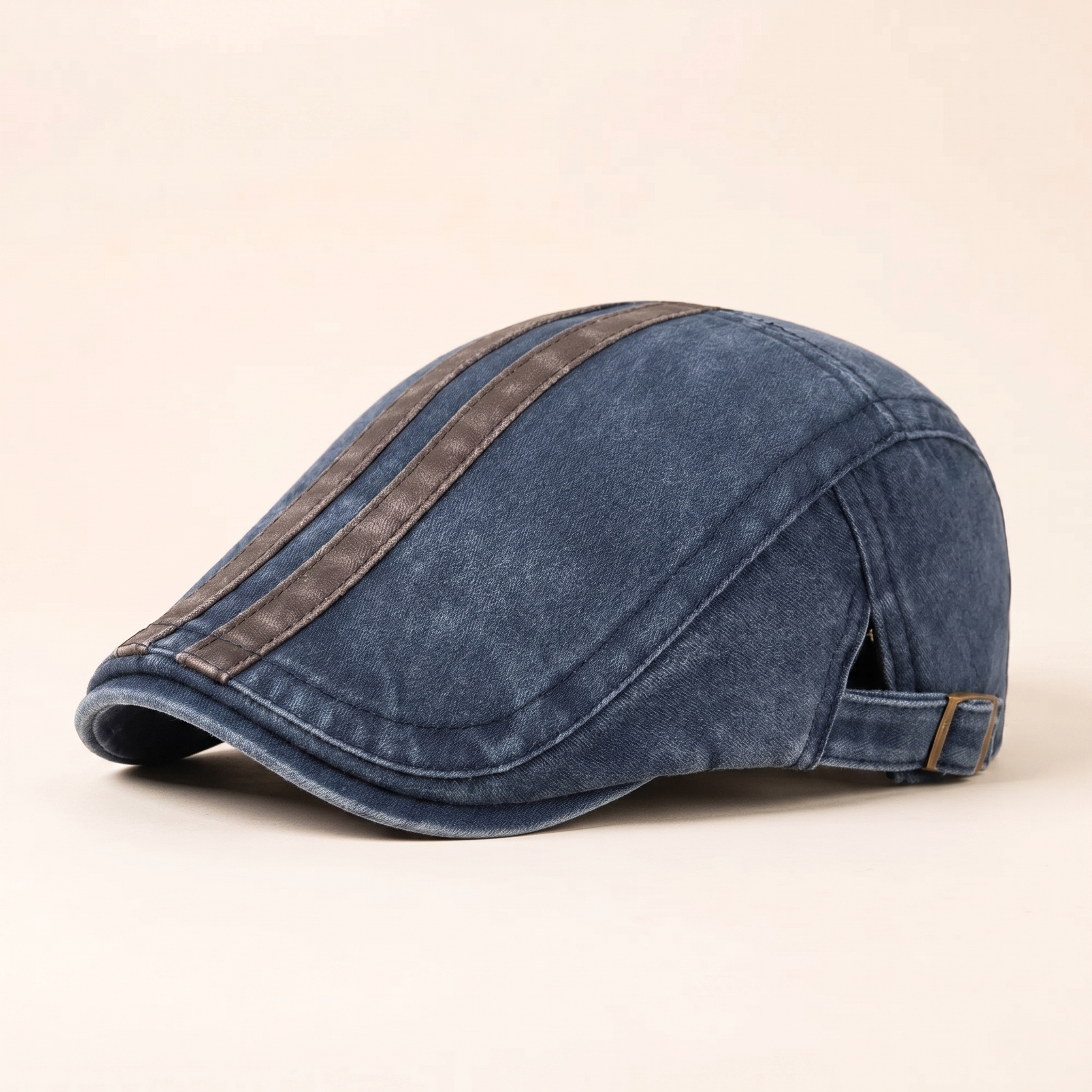 Denim Strip Cap