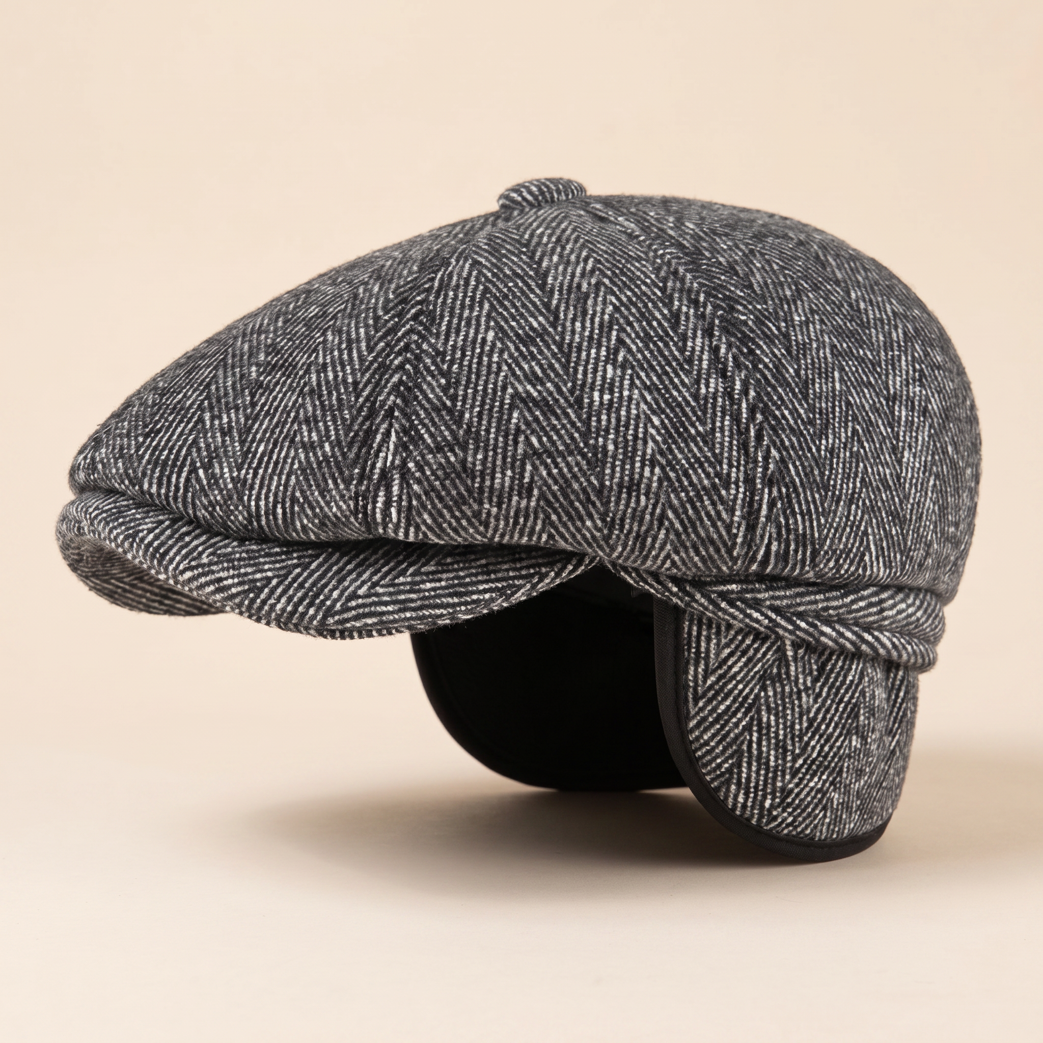 Herringbone Earflap Cap