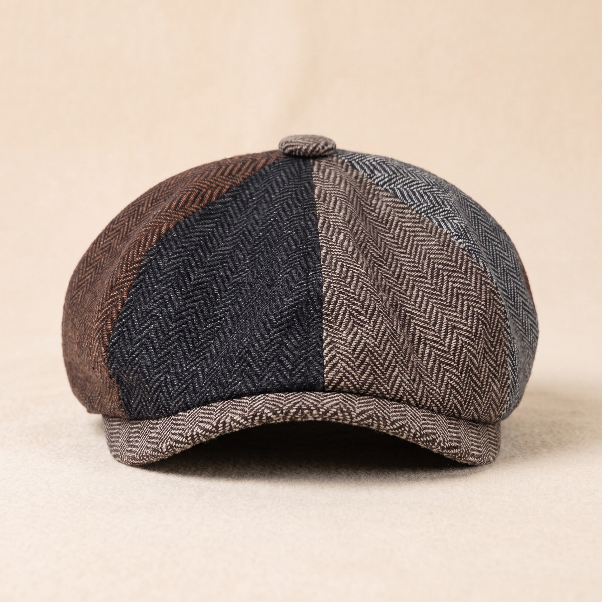 Herringbone Wool Cap