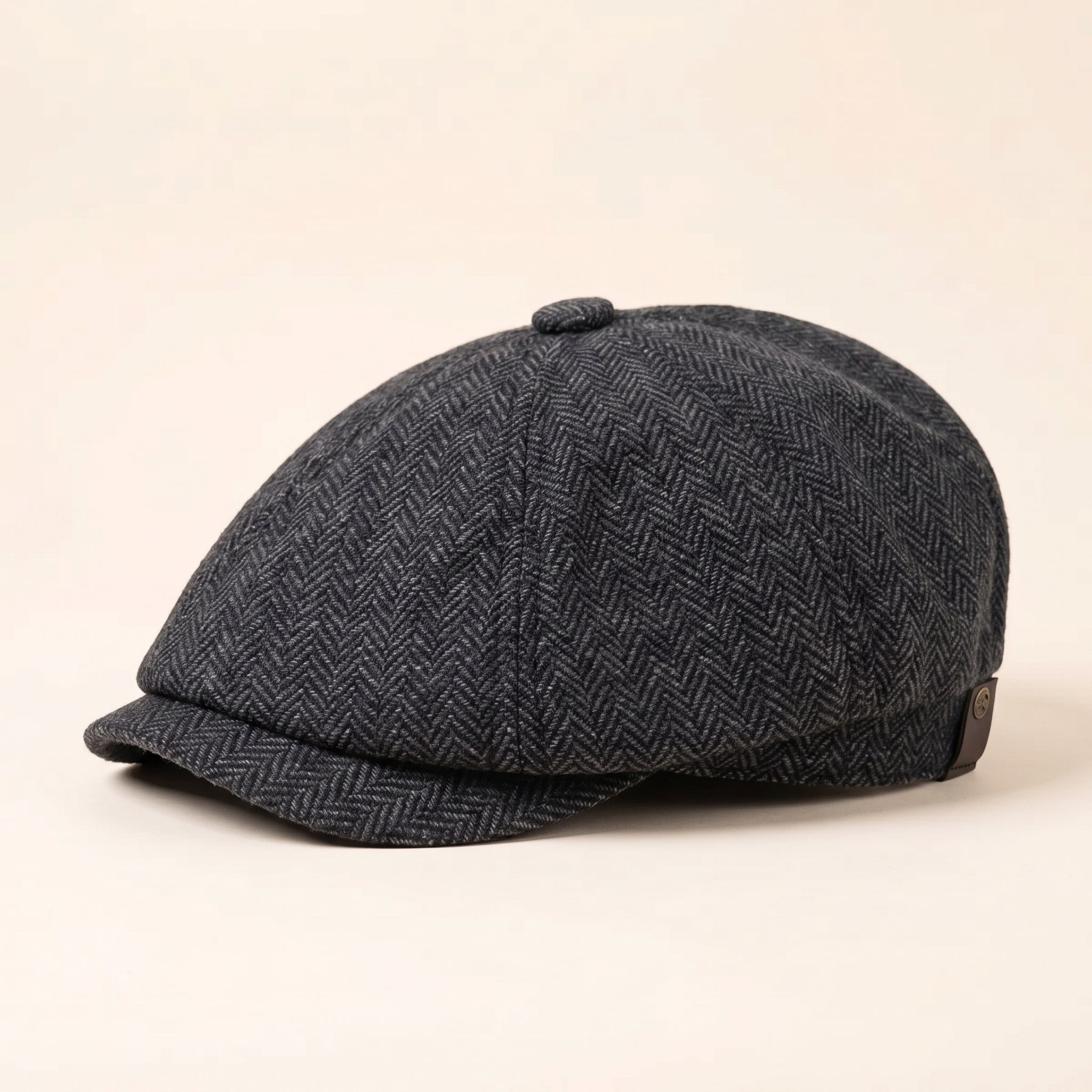 Herringbone Wool Cap