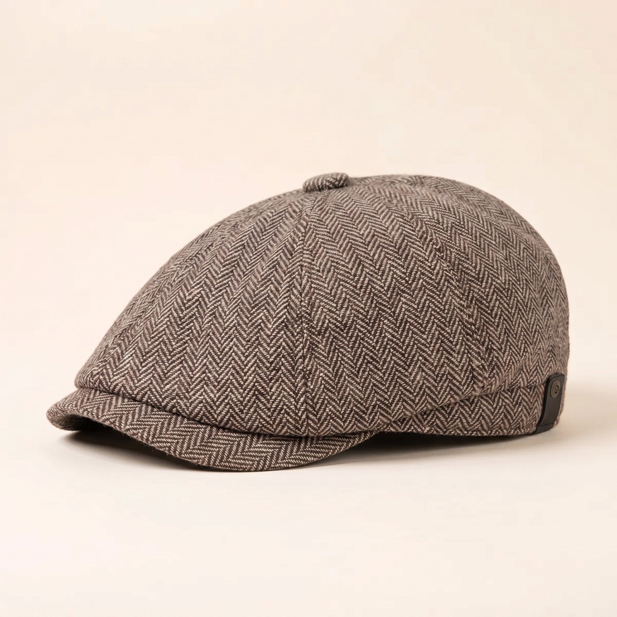 Herringbone Wool Cap