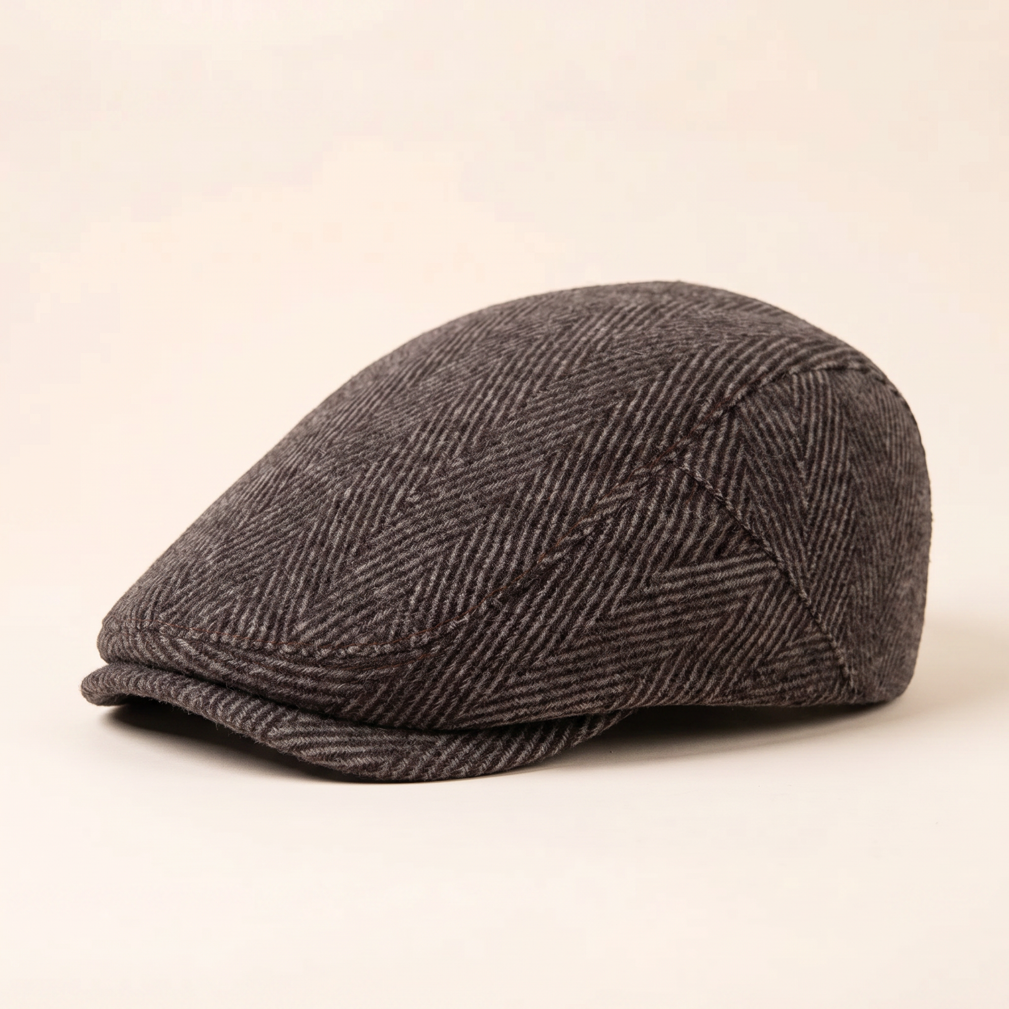 Herringbone Wool Cap