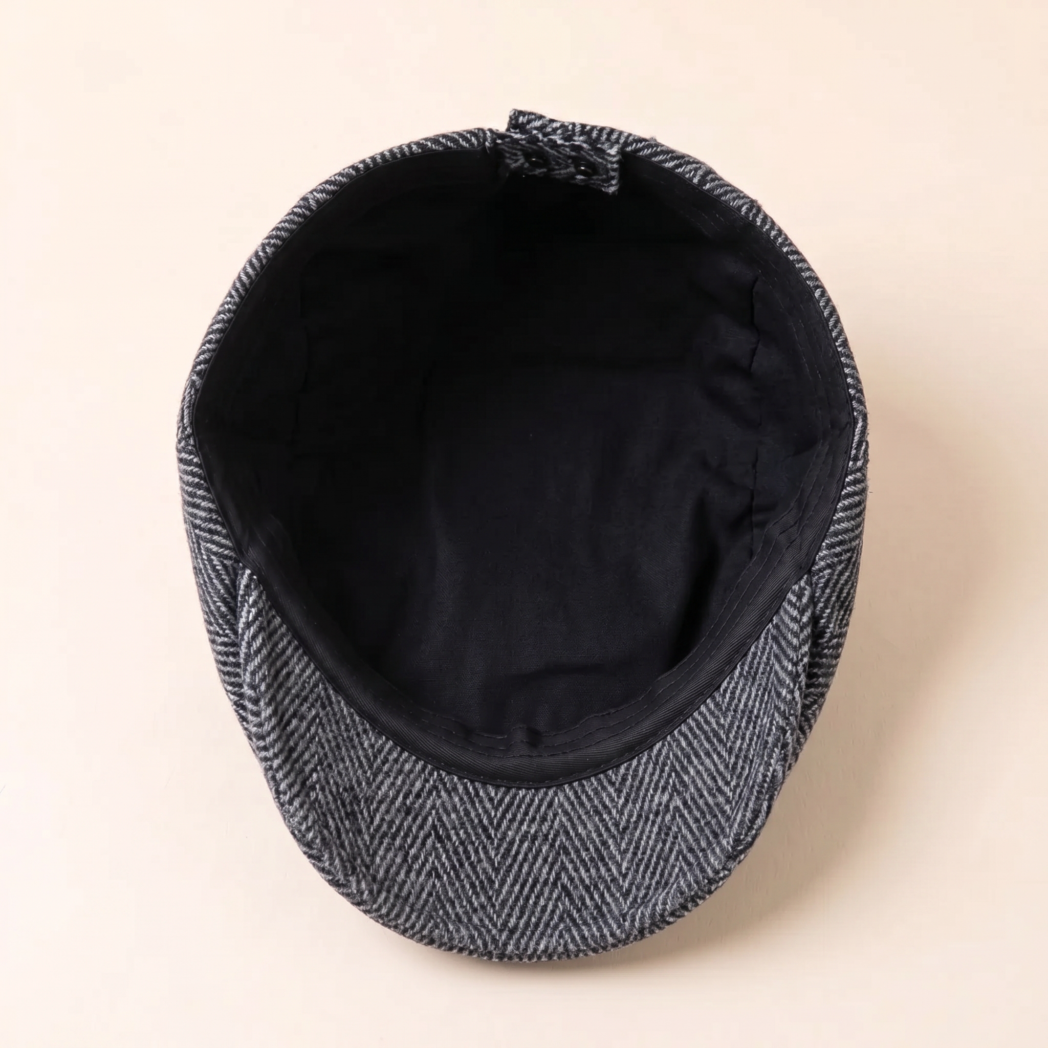 Herringbone Wool Cap