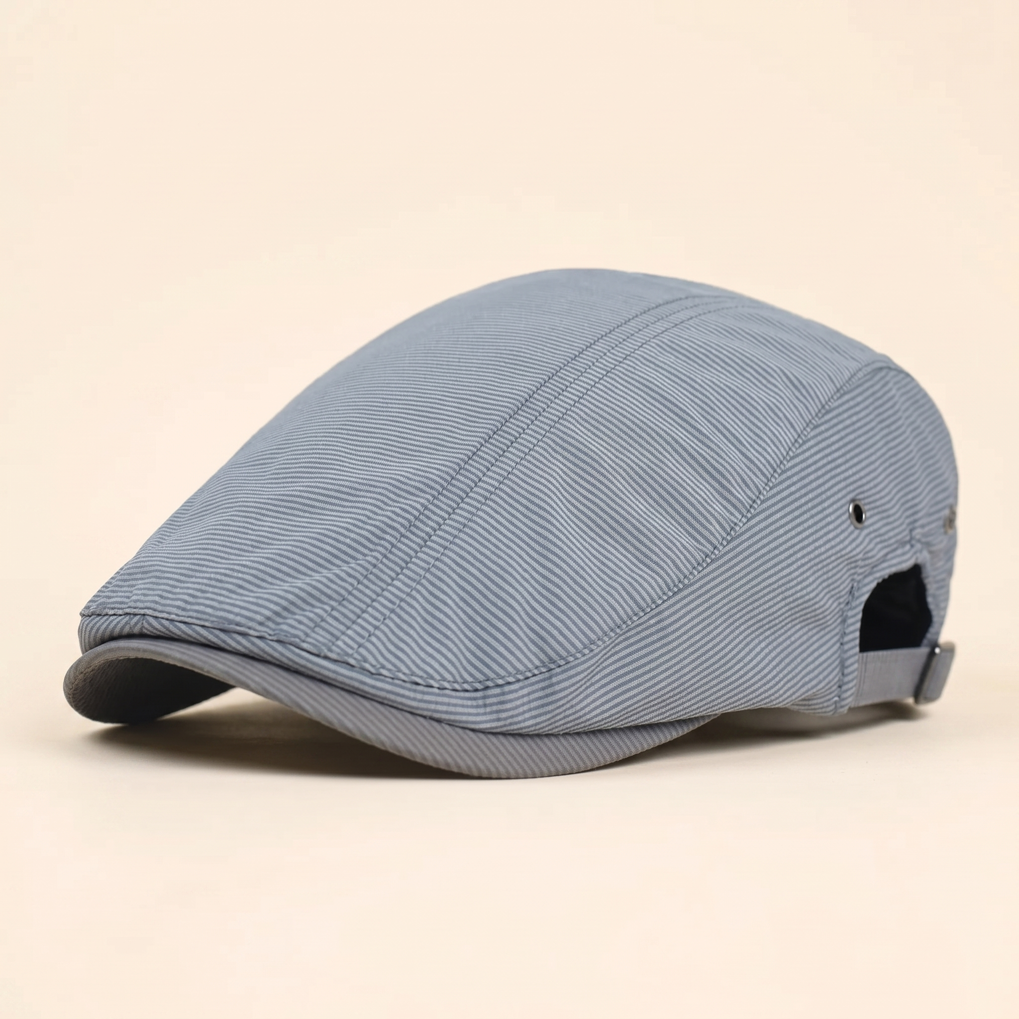 Pinstripe Cotton Cap