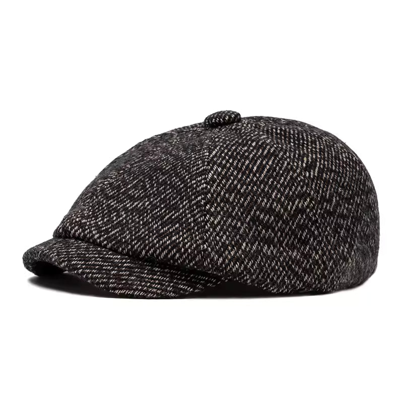 Tweed Newsboy Cap