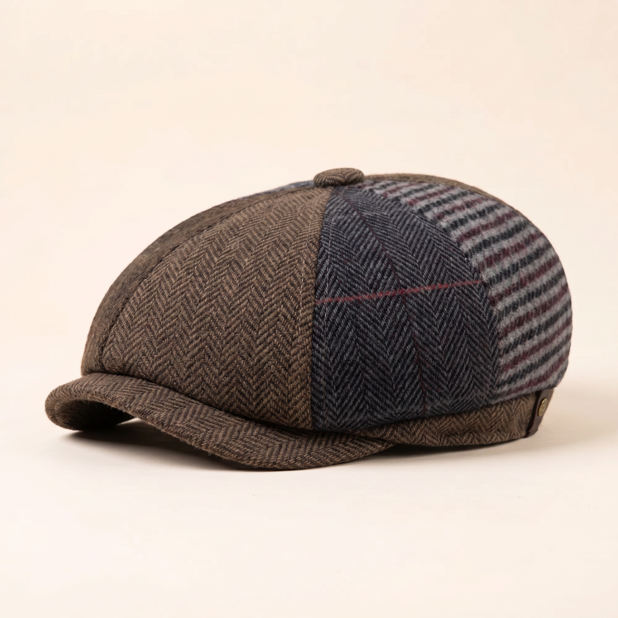 Wool Patchwork Cap