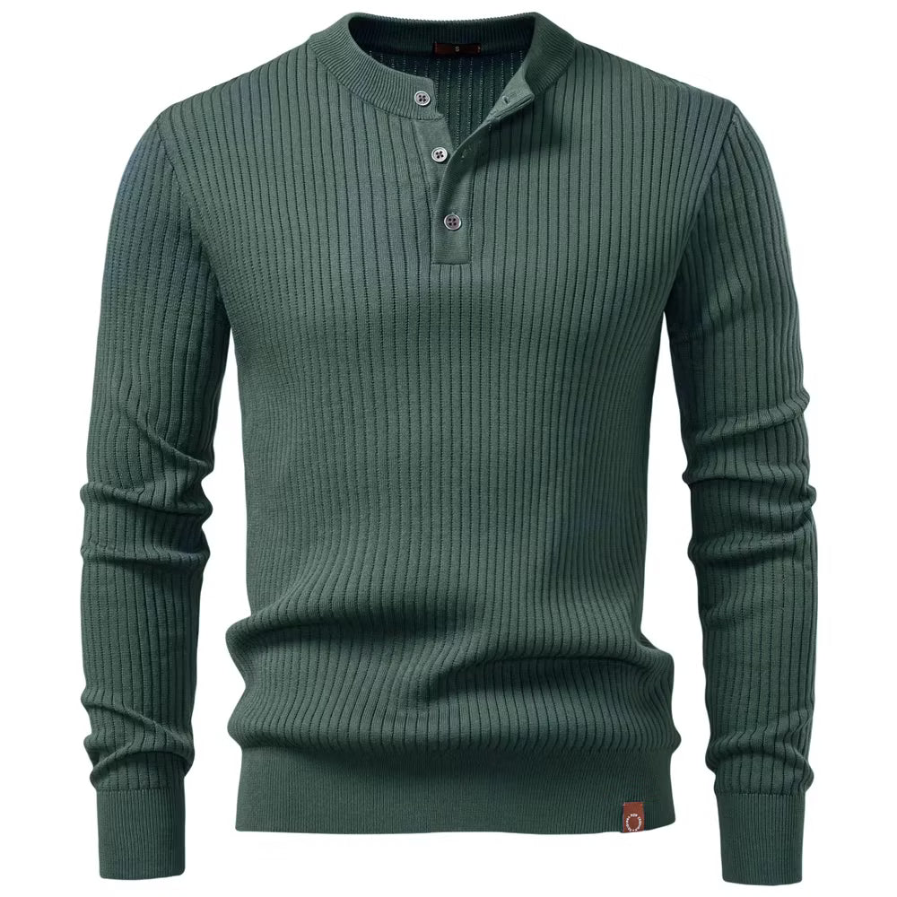 Windsor Ribbed Knit Henley