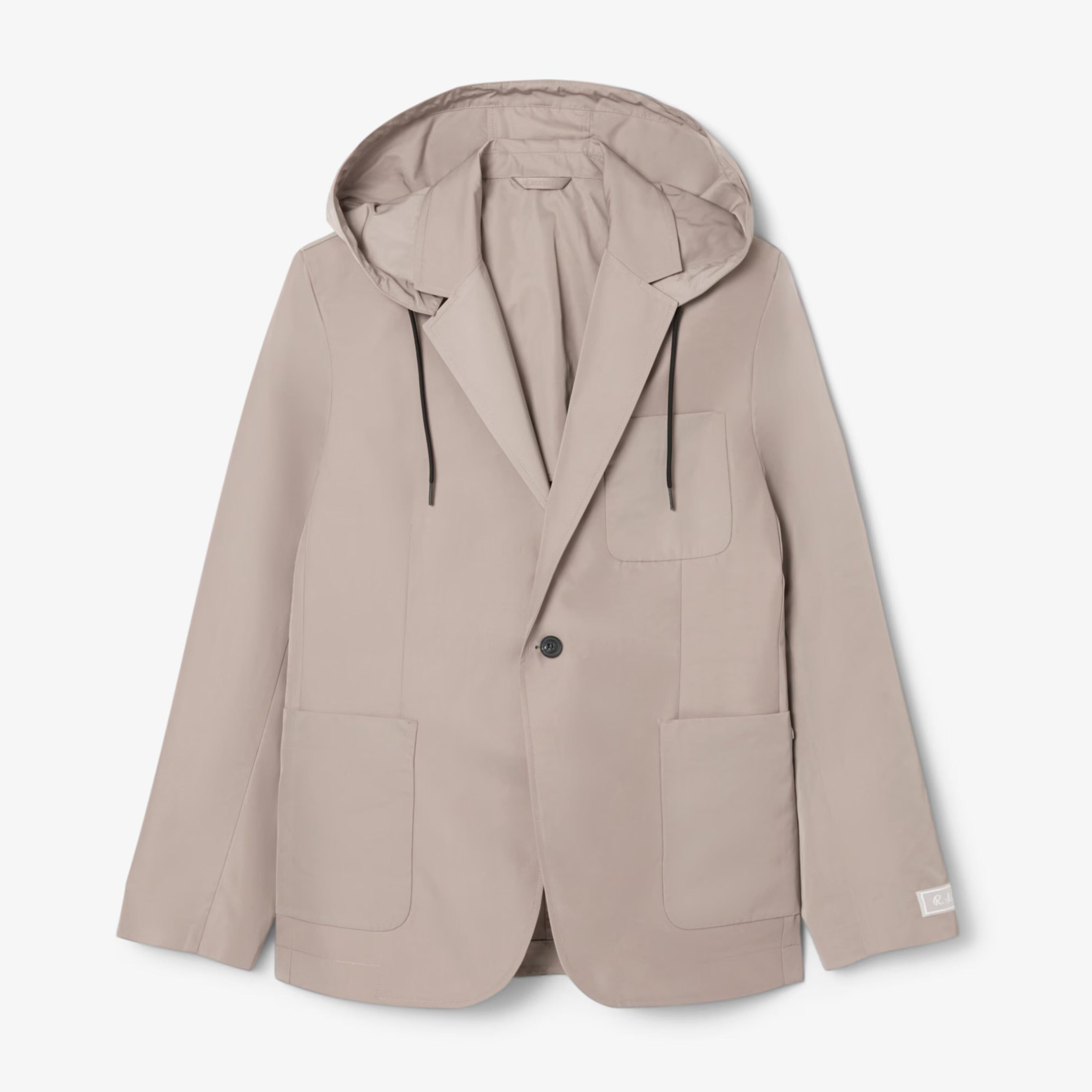 Twill Blazer with Hood