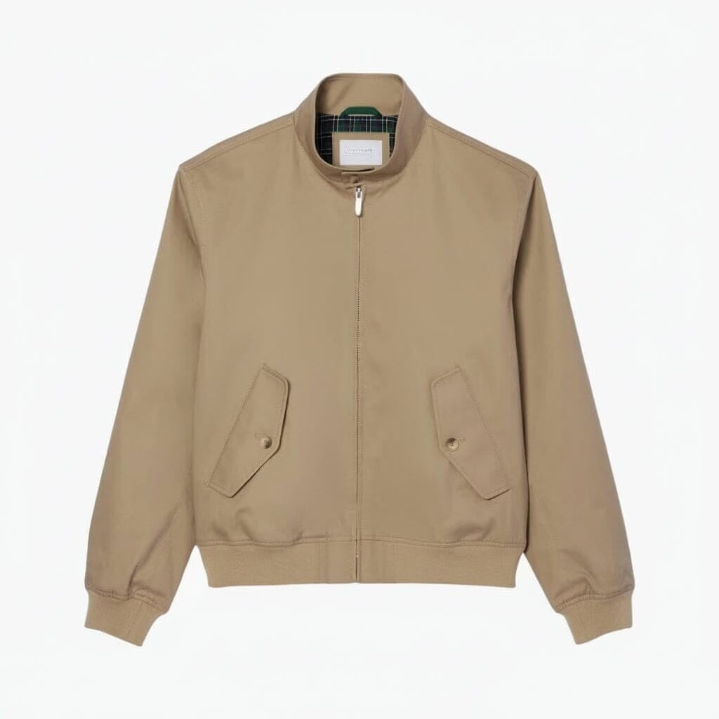 Water-Repellent Twill Harrington Jacket