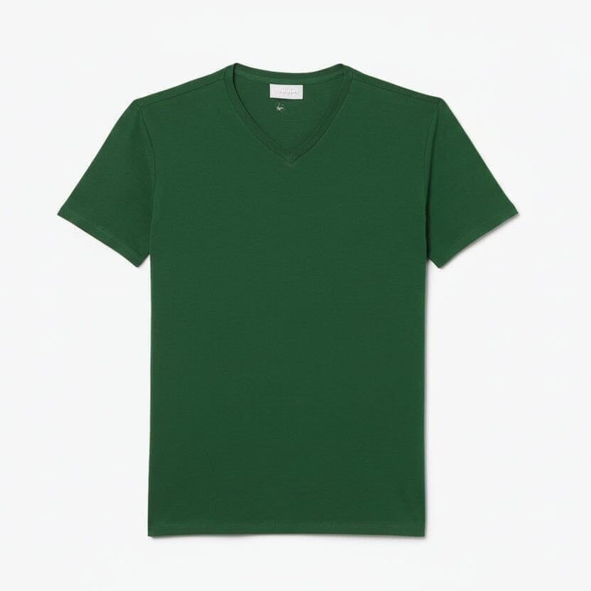 Lightweight Cotton Pima V Neck T-shirt