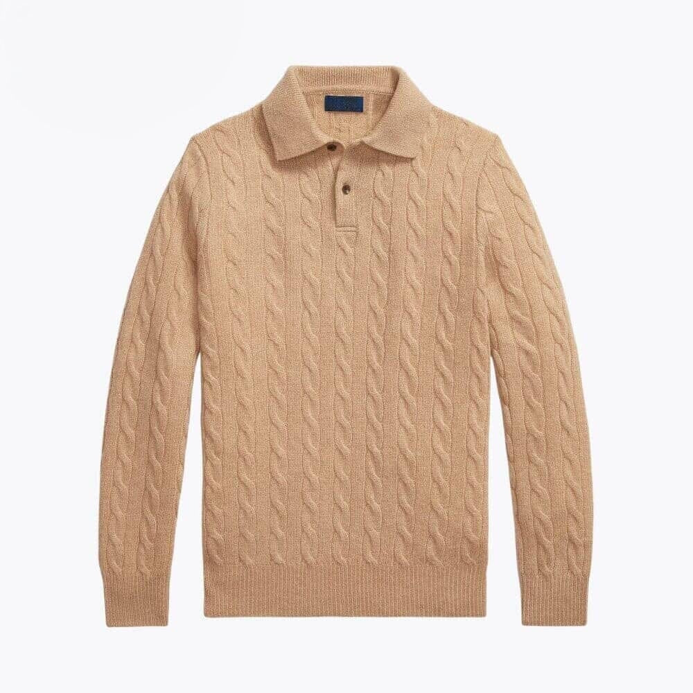 Wool–Cashmere Cable-Knit Jumper