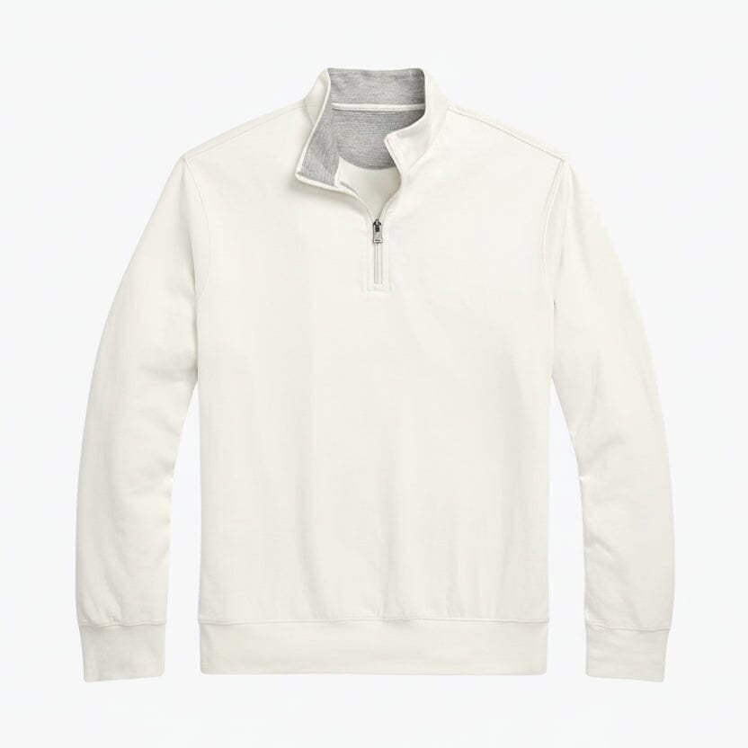 Luxury Jersey Quarter-Zip Pullover