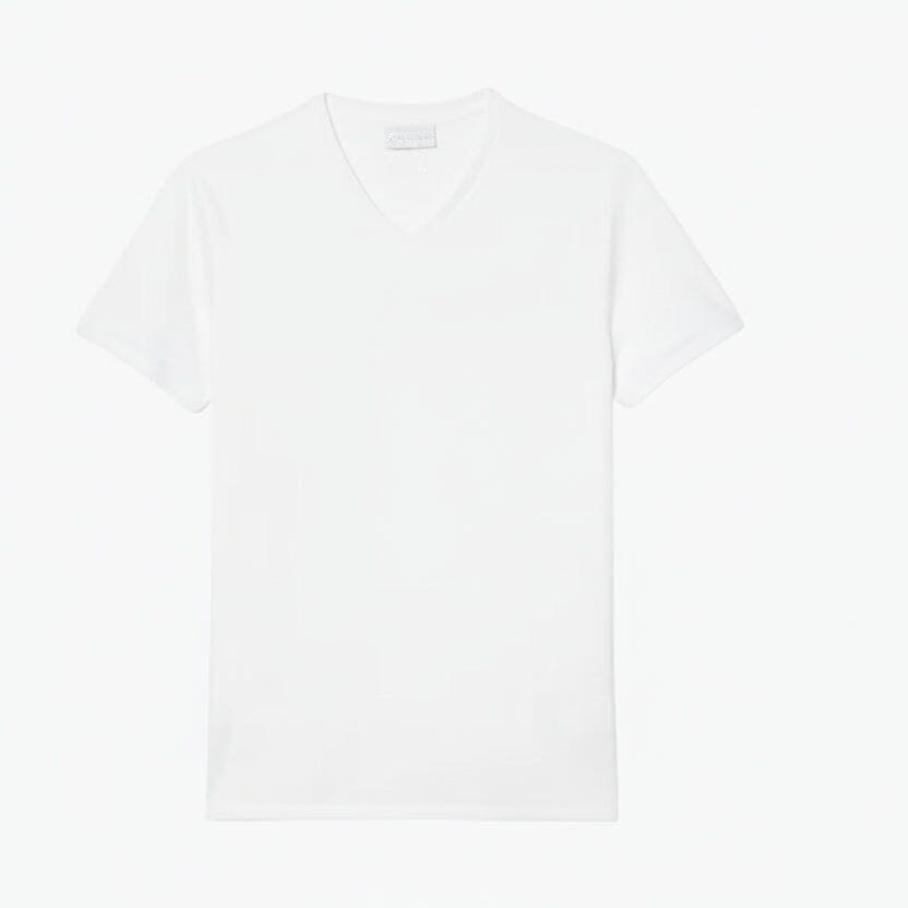 Lightweight Cotton Pima V Neck T-shirt