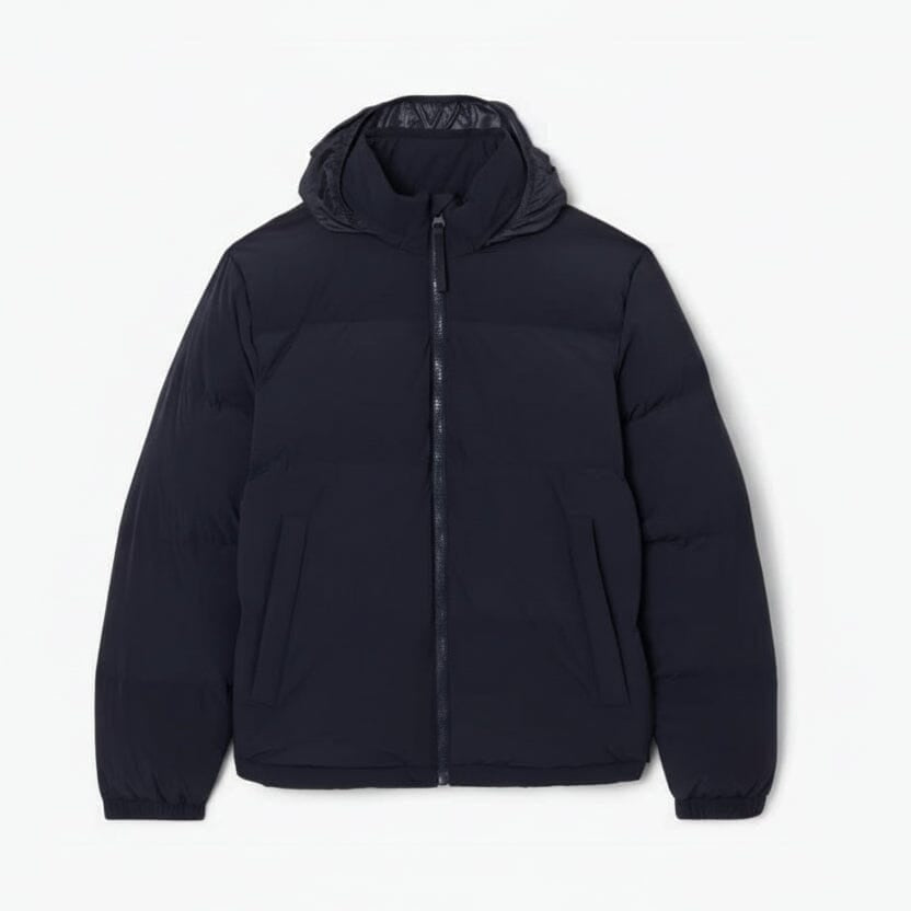 Water-Repellent Hooded Down Jacket