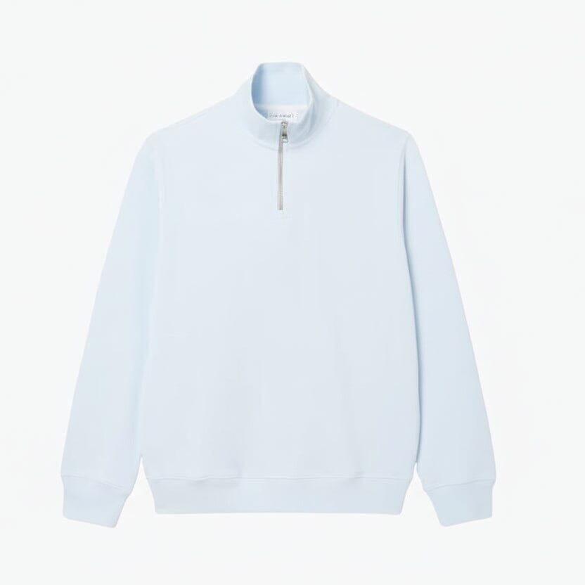 Zip-Up High Neck Sweatshirt