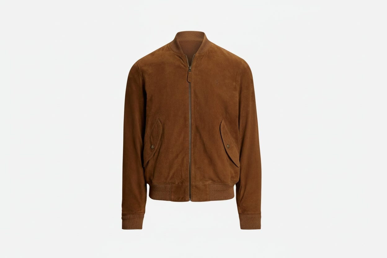 Suede Bomber Jacket