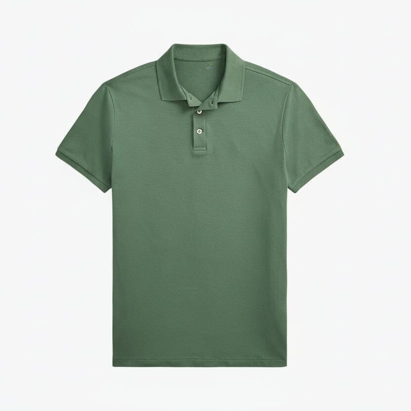 Custom Slim Fit Stretch Mesh Polo Shirt