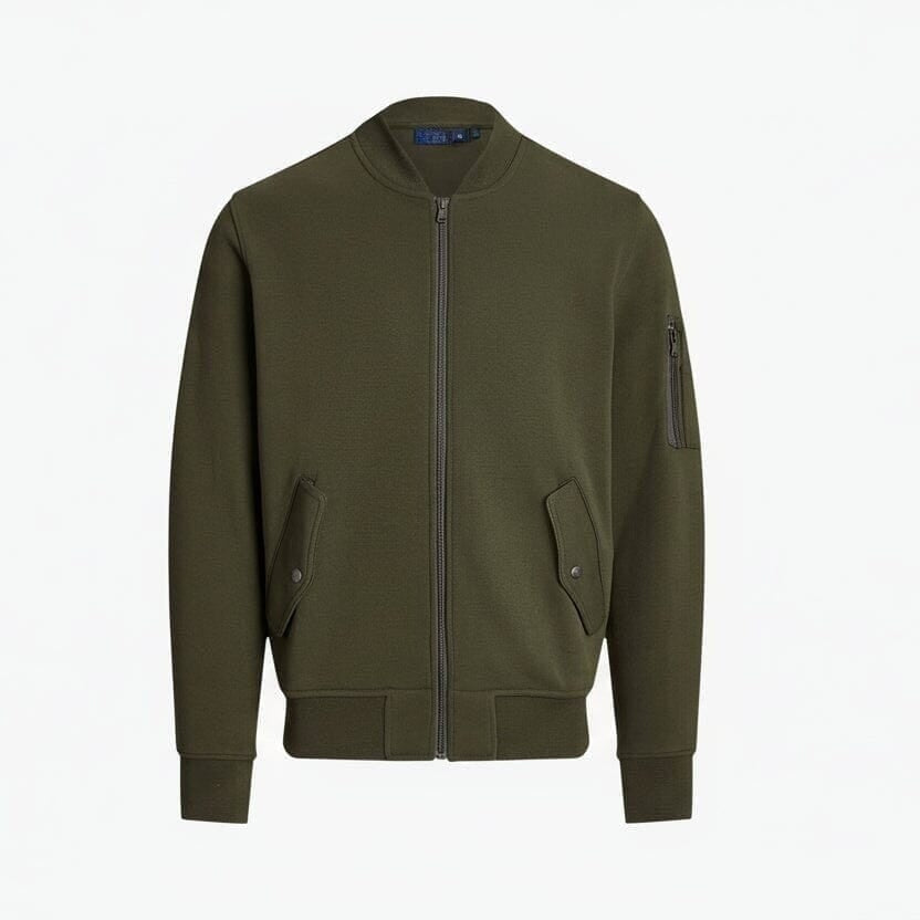 Double-Knit Bomber Jacket