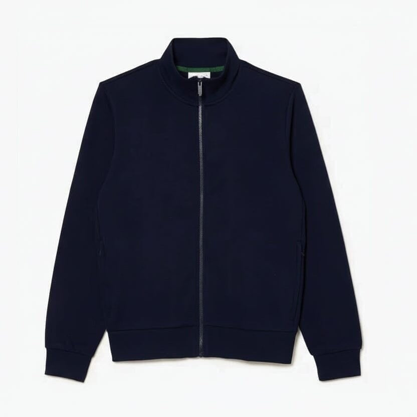 Zip-Up High Neck Fleece Sweatshirt