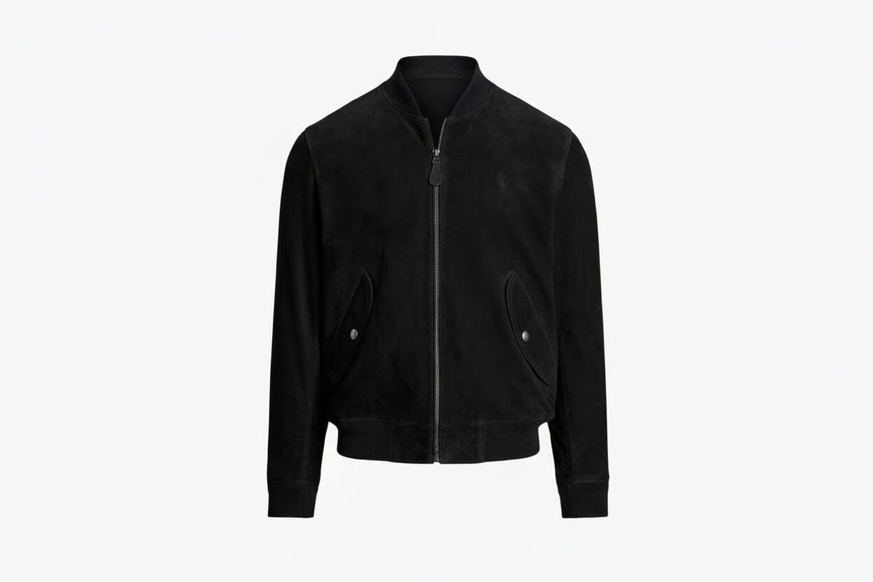 Suede Bomber Jacket
