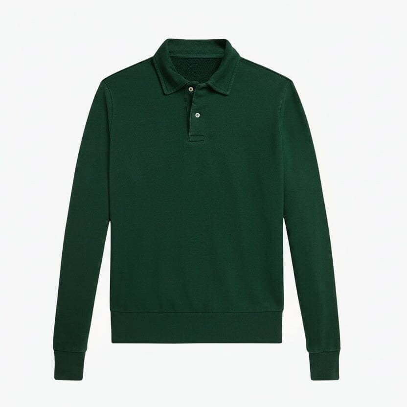 Loopback Fleece Collared Sweatshirt