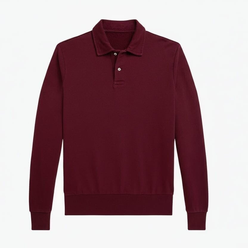 Loopback Fleece Collared Sweatshirt