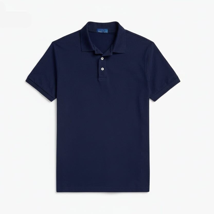Custom Slim Fit Stretch Mesh Polo Shirt