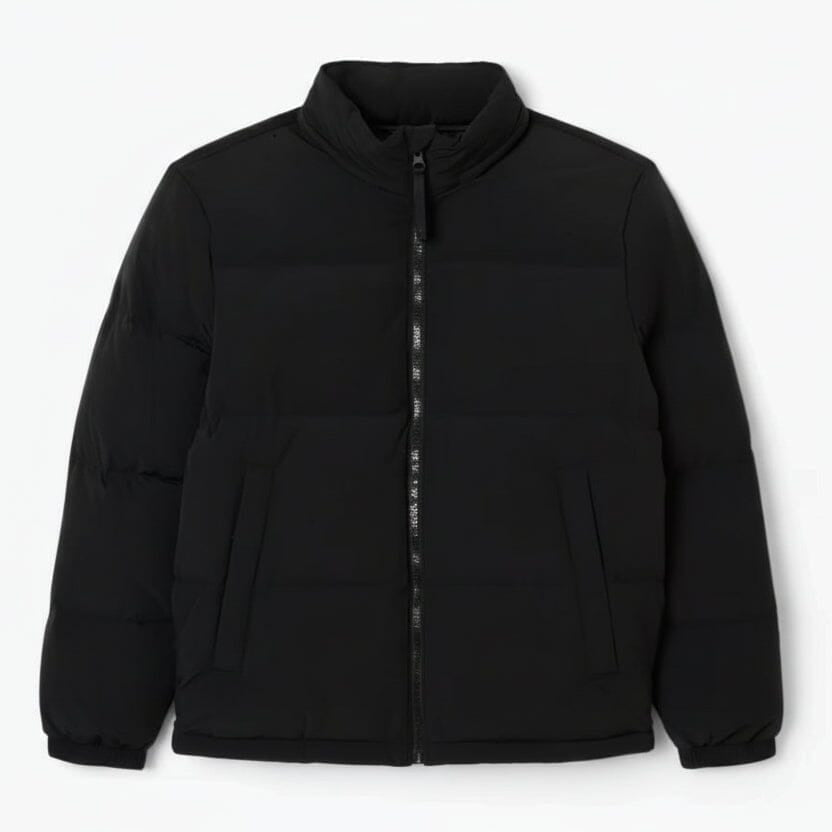 Water-Repellent Hooded Down Jacket